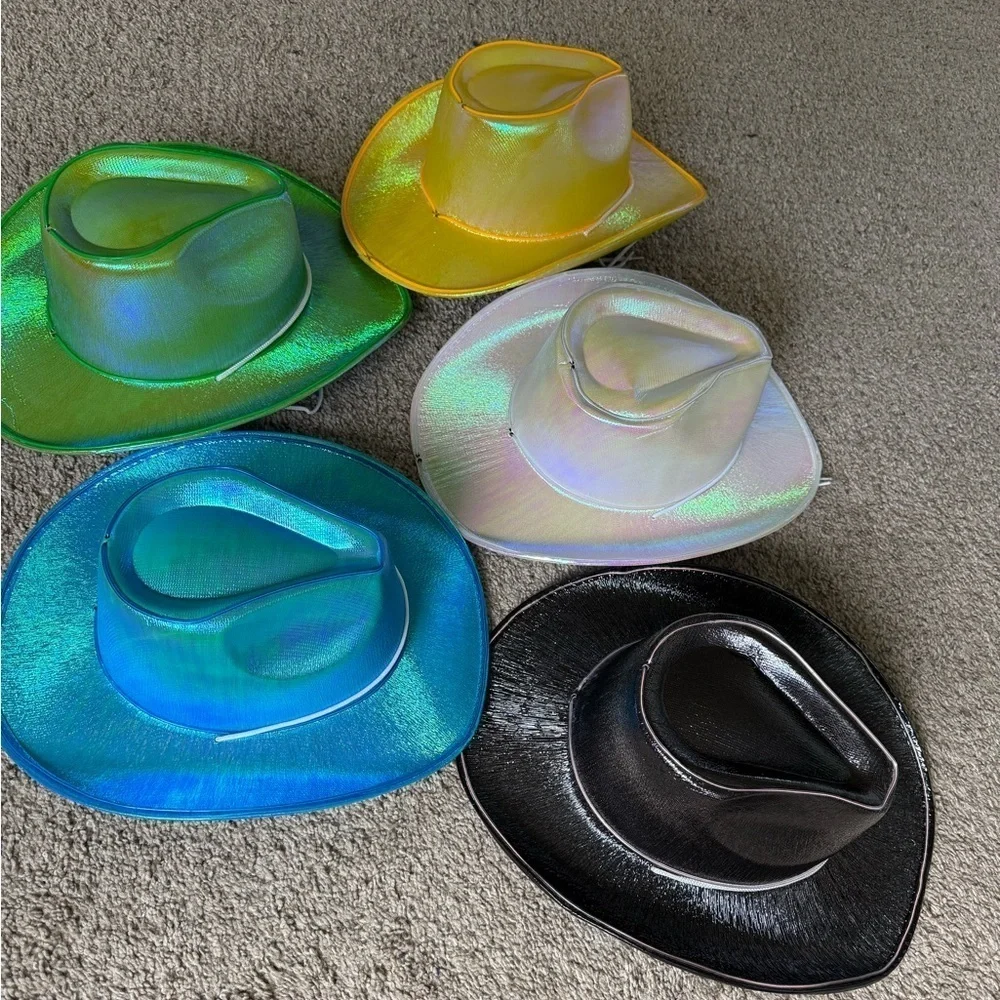 Neon Light Up Cowboy Hats | OS